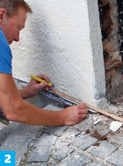 Uuden oviaukon tekeminen ulkoseinään Uuden oviaukon tekeminen ulkoseinään